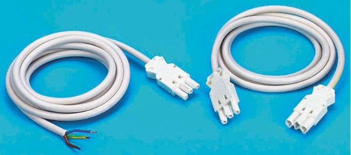 Wieland GST18i3 Series Cable Assembly, 3-Pole, Male to Female, 16A, IP40