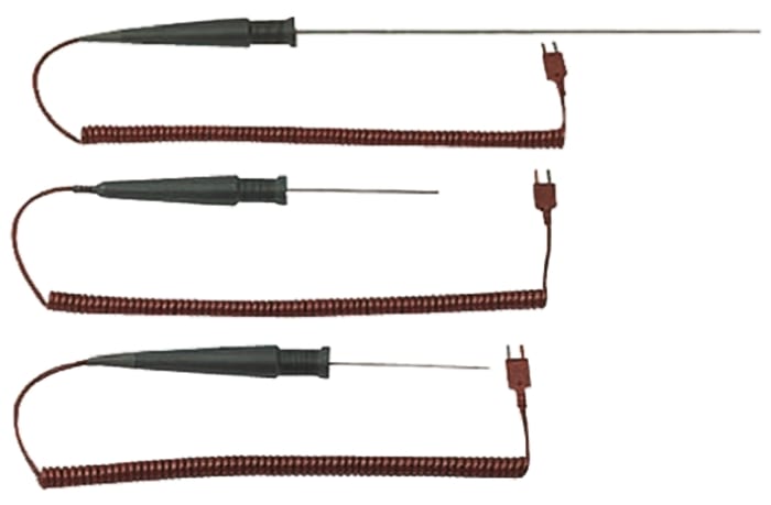 RS PRO T General Purpose Temperature Probe, 100mm Length, 1.5mm Diameter, +400 °C Max, With SYS Calibration
