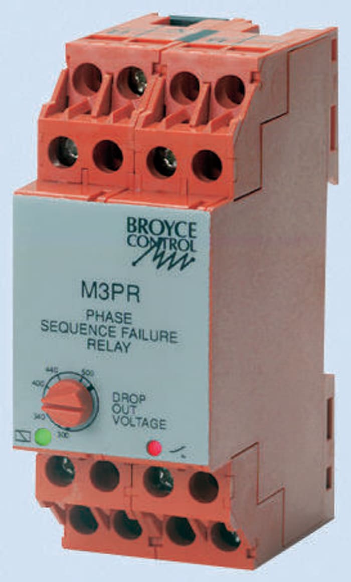 Relé de supervisión de Fase, tensión Broyce Control, SPDT