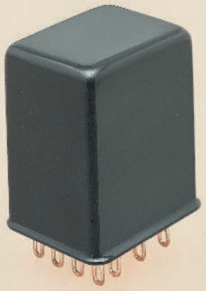 TE Connectivity Non-Latching Relay, 12V dc Coil, 5A Switching Current, 4PDT