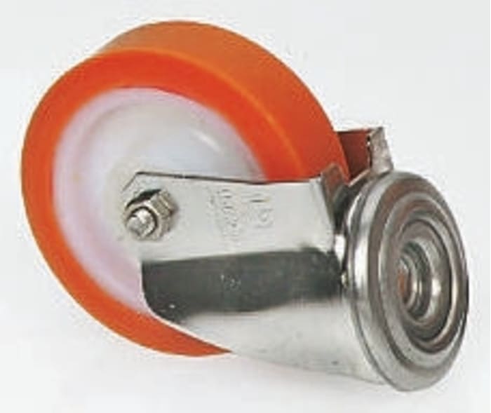 Roulette industrielle Pivotante LAG, inox, Ø 100mm, 150kg