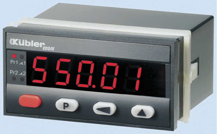 Analizador de red multifunción de panel Kubler, con display LED, para Corriente, Voltaje, dim. 92mm x 45mm