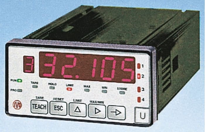 Baumer PA422 LED Digital Panel Multi-Function Meter for Current, Voltage, 93mm x 45mm