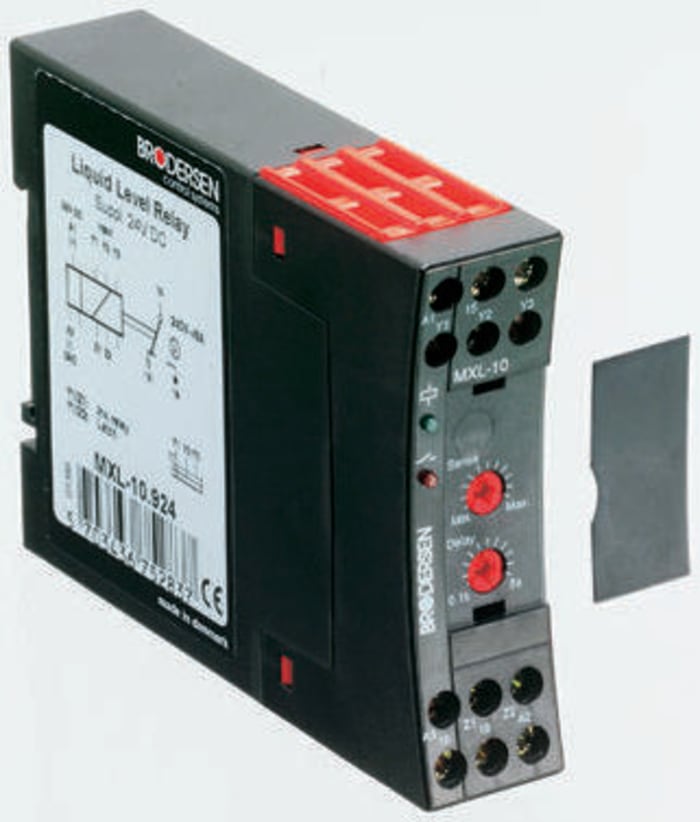 Brodersen Controls Level Relay - DIN Rail Mount, 115 V ac, 24 V ac 2