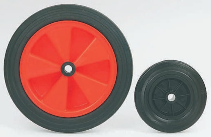 Rubber tyre plastic centre wheel,8
