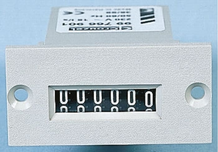 Crouzet Counter, 5 Digit, 60Hz, 230 V ac