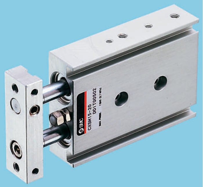 Vérin guidé pneumatique SMC CXSM, course 20mm, Ø du piston 15mm