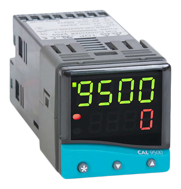 CAL 9500 PID Sıcaklık Kontrol Cihazı, 2 Çıkışlı, Doğrusal, Röle, SSD, 100 V ac, 240 V ac