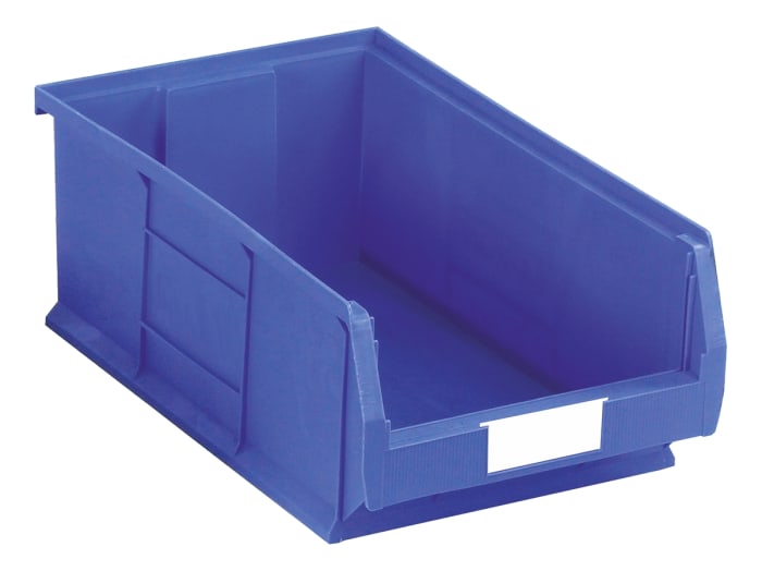 Bac de rangement RS PRO Bleu en PP, 200mm x 315mm x 510mm