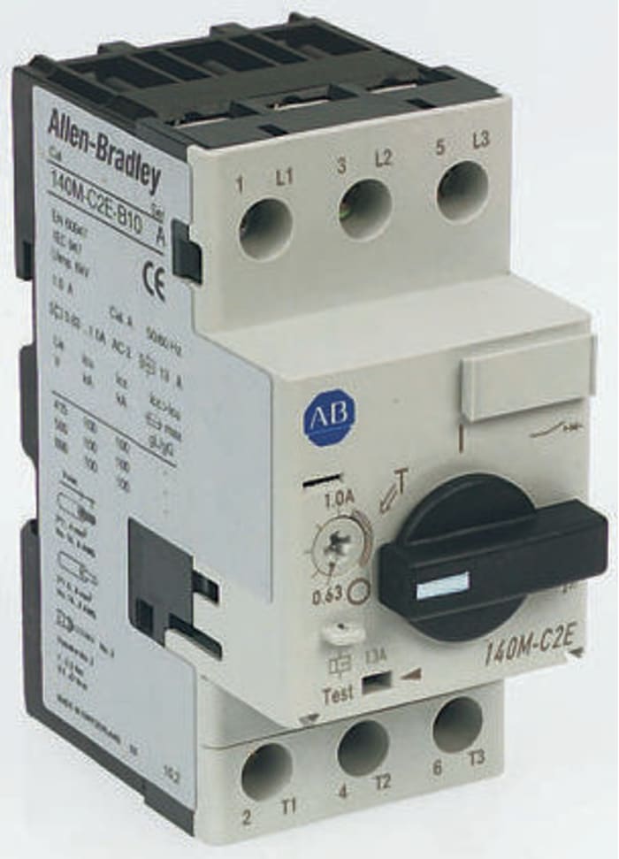 Ochranný jistič motoru 0.45 → 0.63 A 480 V Allen Bradley, rozsah: 140M
