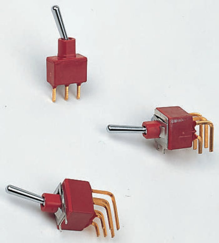 RS PRO Toggle Switch, PCB Mount, Latching, DPDT, Through Hole Terminal