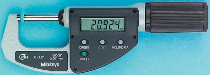 Mitutoyo 293-676 External Micrometer, Range 0 mm →30 mm, With UKAS Calibration