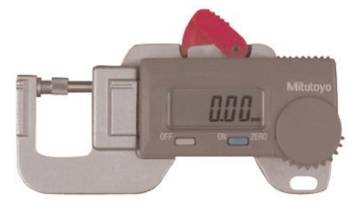 Mitutoyo Series 700 Thickness Meter, 0mm - 12mm, ±0.02 mm Accuracy, 0.01 mm Resolution, LCD Display