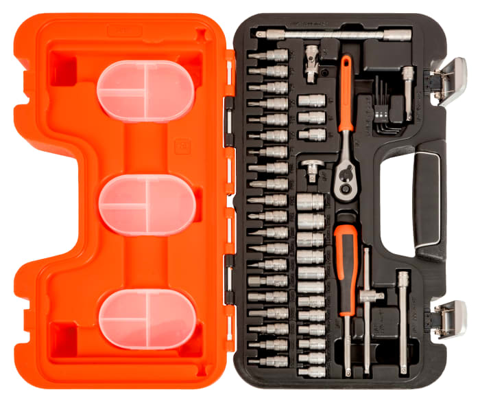 S460 Bahco Bahco 46Piece Metric 1/4 in Standard Socket/Allen Key/Bit
