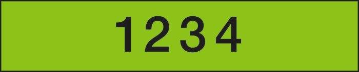 BROTHER Black on Green Label Printer Tape, 5 m Length, 12 mm Width