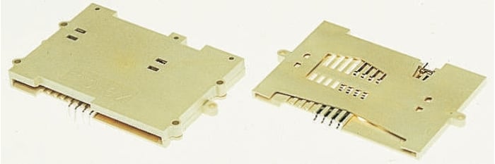 Throughhole friction smartcard connector