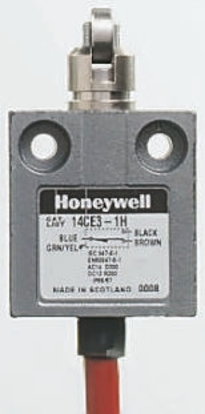 Honeywell 14CE Series Plunger Limit Switch, NO/NC, IP65, 240V ac Max, 3A Max