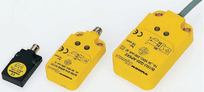 Turck Blok Endüktif Sensör Algılama Menzili:15 mm, 42mm, PNP-NO, 10 → 30 V dc, IP67