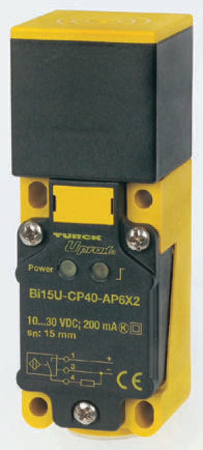 Sensor de proximidad Turck Banner, alcance 15 mm, salida PNP, 10 → 30 Vdc, IP68, 250Hz