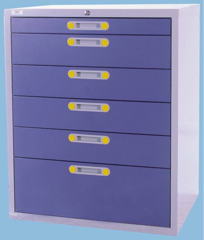 Tiro Clas 6 Drawer Storage Unit, Steel, 1030mm x 852mm x 625mm
