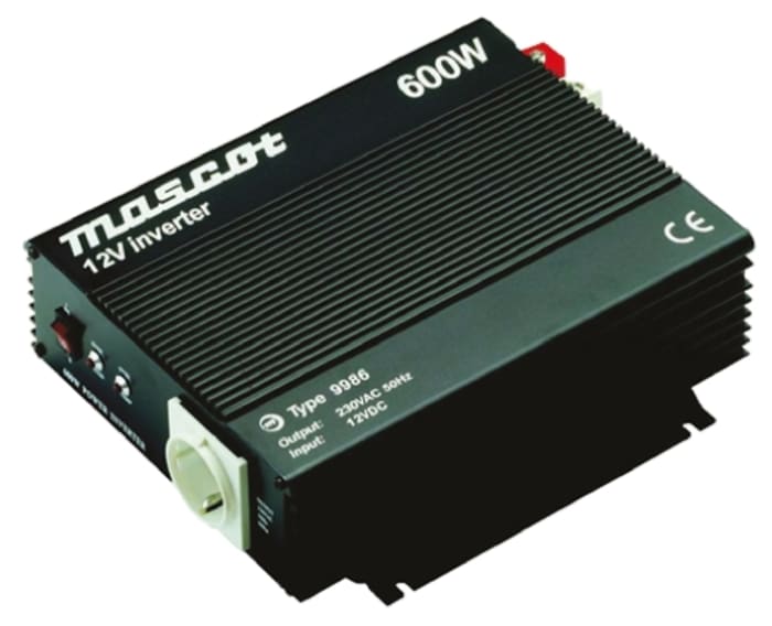 Mascot Quasi Sine Wave 600W Power Inverter, 20 → 30V dc Input, 230V ac Output