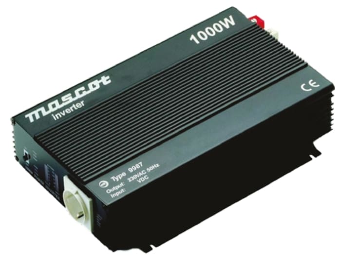 Mascot Quasi Sine Wave 1000W Power Inverter, 20 → 30V dc Input, 230V ac Output