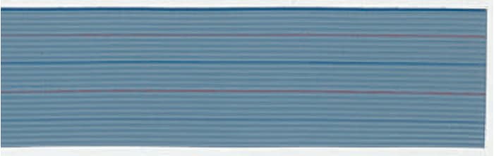 Câbles en nappe TE Connectivity 25 voies, pas de 1.27mm 28, Bleu