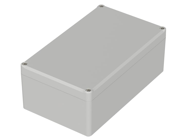 Bopla Euromas II Series Light Grey Polycarbonate Enclosure, IP65, Light Grey Lid, 200 x 120 x 77mm