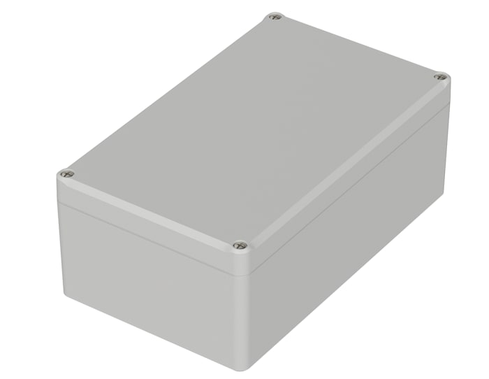 Bopla Euromas II Series Light Grey ABS Enclosure, IP65, Light Grey Lid, 200 x 120 x 77mm