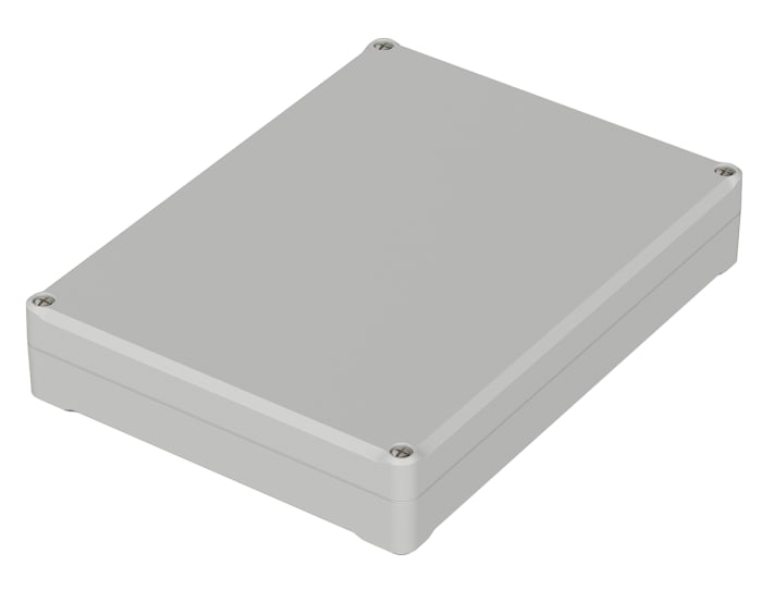Bopla Euromas II Series Light Grey ABS Enclosure, IP65, Light Grey Lid, 200 x 150 x 37mm
