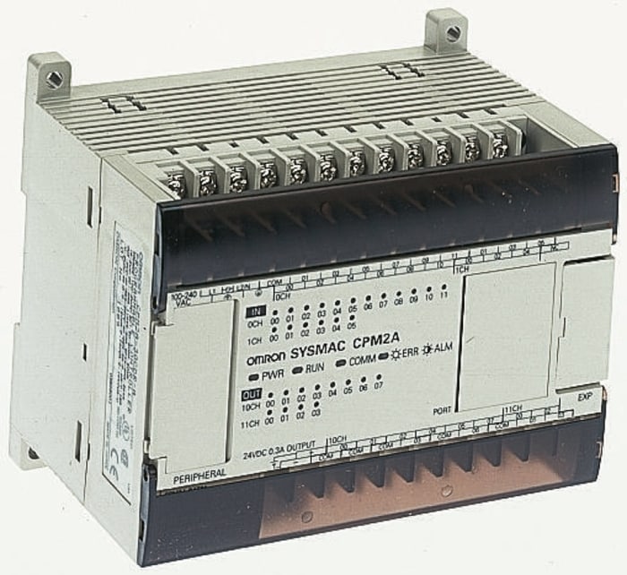 Omron CPM1A Series PLC CPU for Use with CPM2A Series, Relay Output, 12 (DC)-Input, DC Input