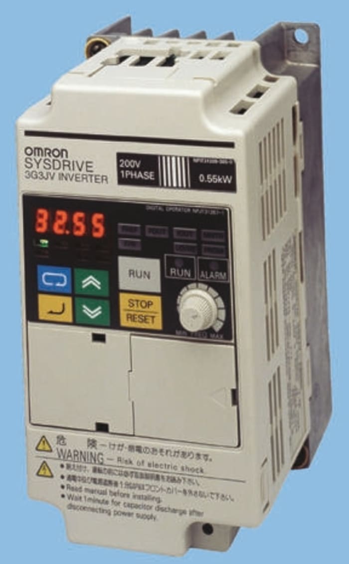 Omron Inverter Drive, 0.55 kW, 1 Phase, 230 V, 3 A