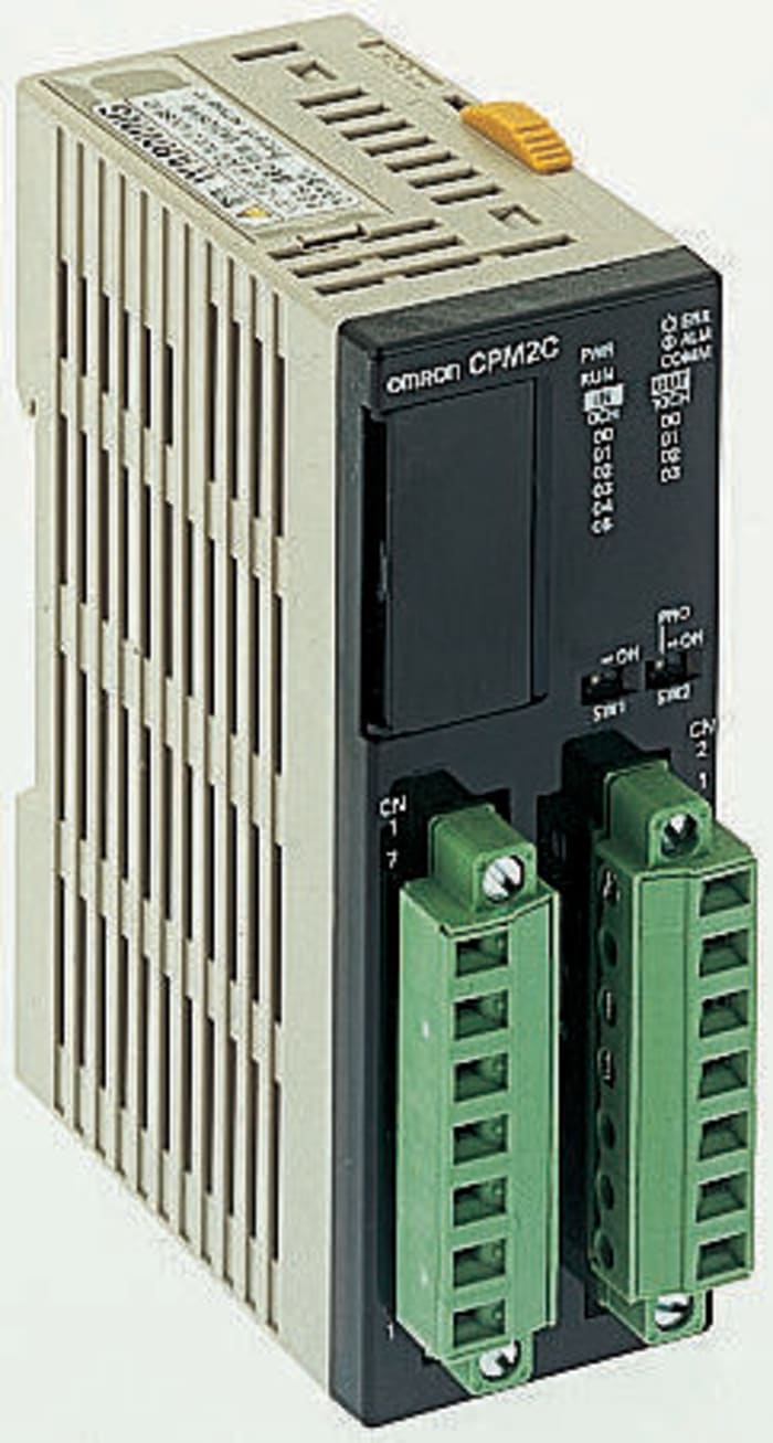 Omron CPM2C Series PLC CPU for Use with SYSMAC CPM2C Series, Relay Output, 6 (DC)-Input, DC, Pulse Input