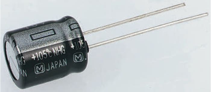 Panasonic 470μF Aluminium Electrolytic Capacitor 63V dc, Radial, Through Hole - ECA1JHG471