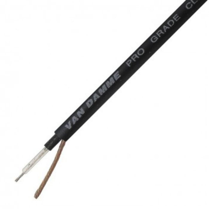 Câble audio Van Damme, 0,22 mm² Blindé Fermeture par tour, 24 AWG, Multiconducteur, gaine Noir