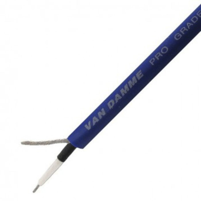 Câble audio Van Damme, 0,22 mm² Blindé Fermeture par tour, 24 AWG, Multiconducteur, gaine Bleu