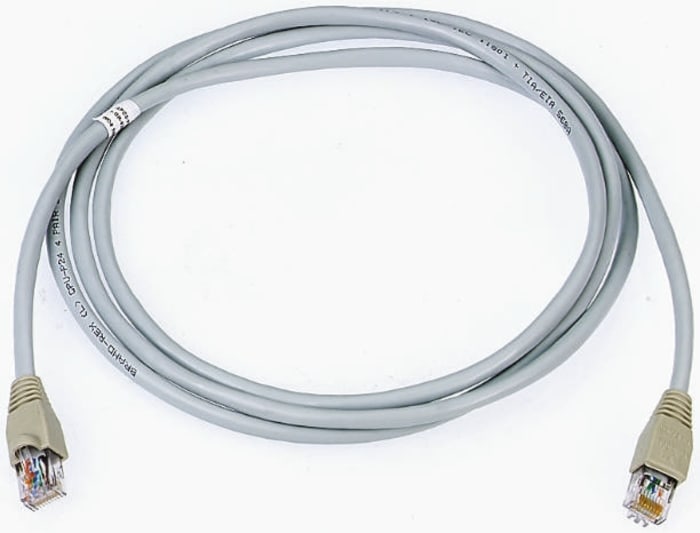 Câble Ethernet Brand-Rex catégorie 5e, U/UTP, Gris, Longueur 2m LSZH, avec connecteur