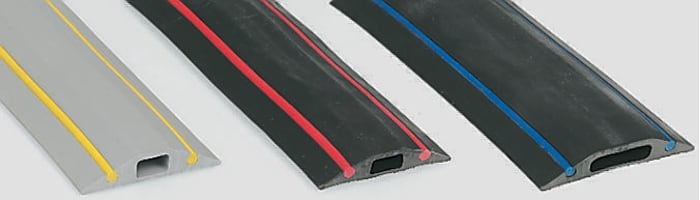 Pasacables de suelo, Vulcascot, Negro/Amarillo, 9m x 14 x 8mm x 68 mm |  Vulcascot | RS Components Chile