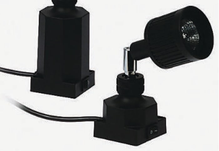 Halogen Machine Light, 12 V ac, 20 W, Fixed Arm, Short