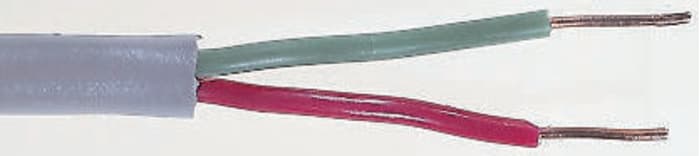 RS PRO Multipair Industrial Cable, 1 Pairs, 22 AWG, 100m, Grey Sheath