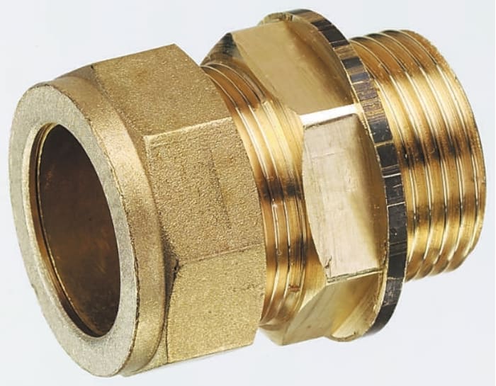 RS PRO Brass Compression Fitting, Straight Coupler