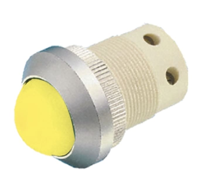 Signal Construct Yellow Indicator, 20 → 28V, 22mm Mounting Hole Size