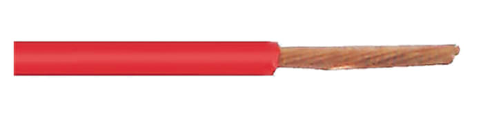 Fil automobile TE Connectivity, ACW, 2,5 mm², Rouge, 100m, 50 V