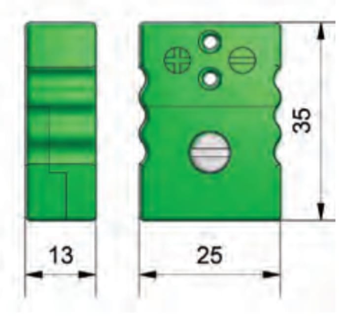 Connecteur Reckmann à utiliser avec Thermocouple de type J