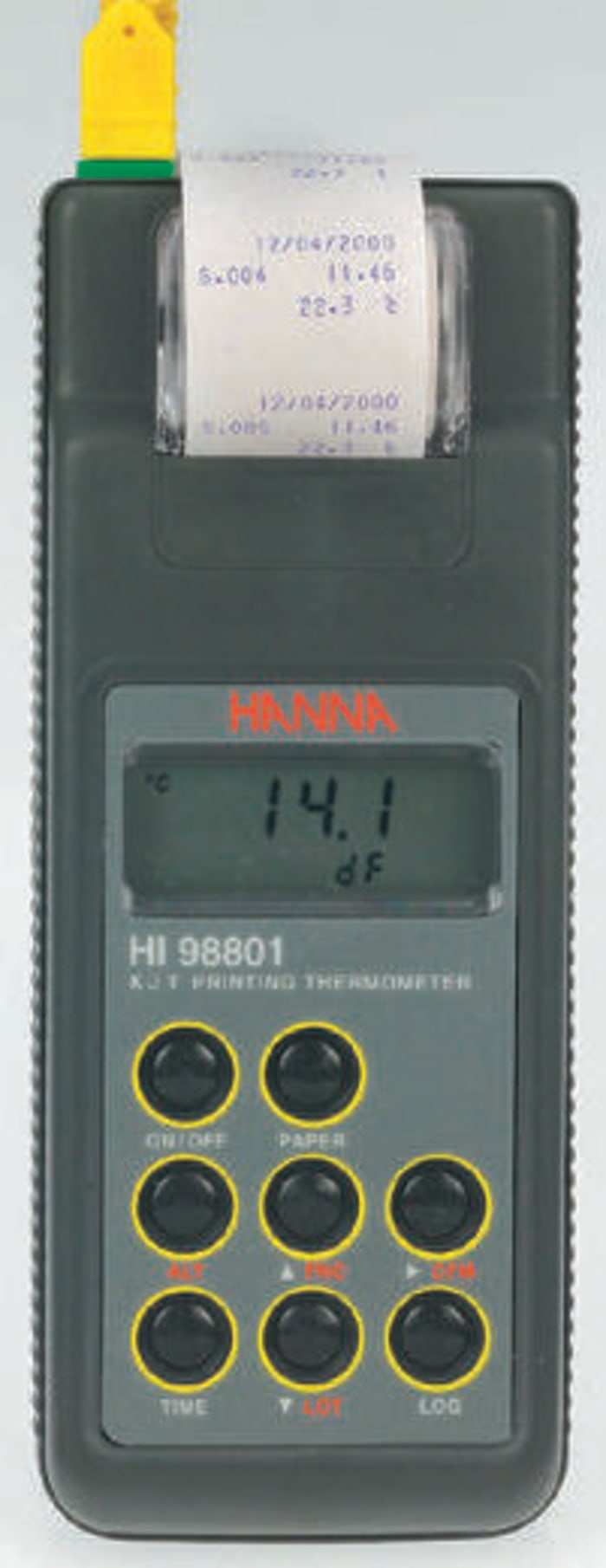 Hanna Instruments HI 98801 Handheld Digital Thermometer, J, K, T Probe, 1 Input(s), +1370°C Max, ±1 °C Accuracy