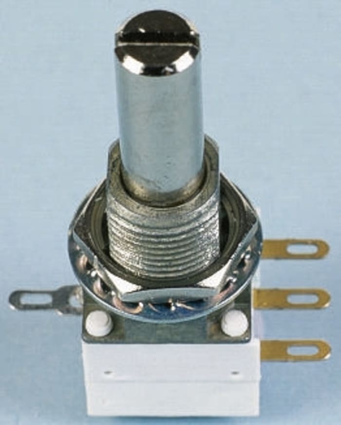 Vishay Sermet Potansiyometre, 6,35 mm Şaftlı, Panele Monte, Maks. Direnç 100kΩ, ±20%, 1W P11 Serisi, ±150ppm/°C