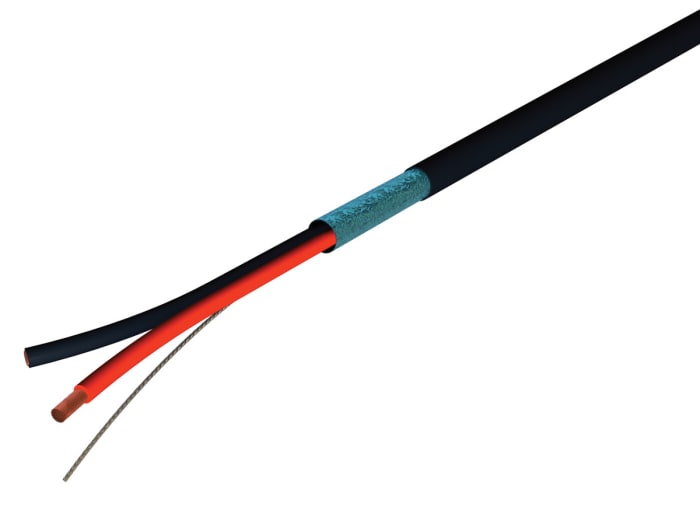 S2Ceb-Groupe CaeJA Series Audio & Control Cable, 0.22 mm² CSA Screened, 4mm od, 100m, Black