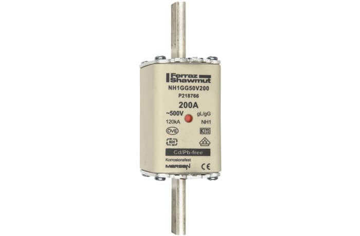 Mersen 200A NH Fuse, NH1, 500V ac