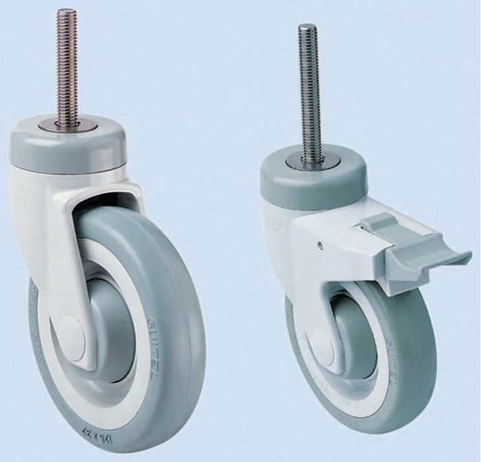 Swivel castor with brake,125mm 90kg