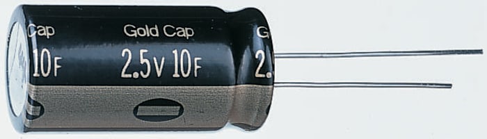 Panasonic 3,3F Elektrikli Çift Katmanlı Kapasitör, 2,3V dc, HW Serisi , İğne Bacaklı